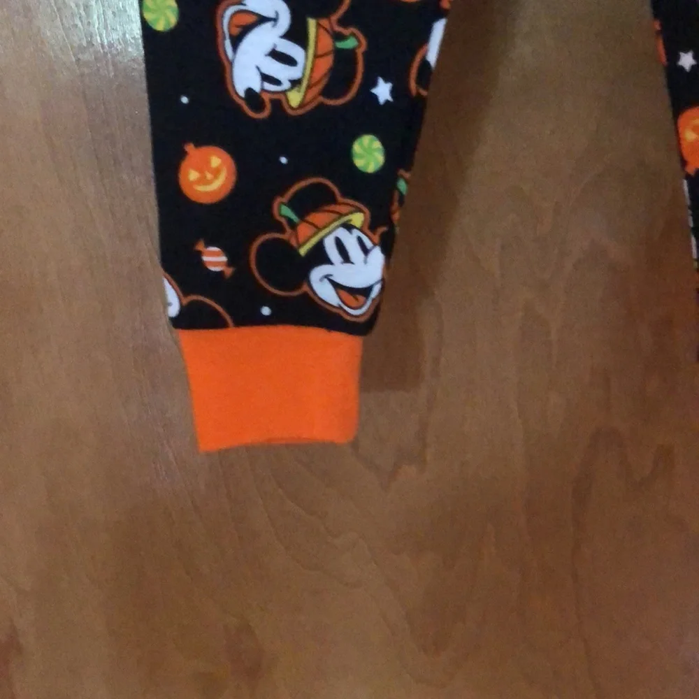 Disney Mickey Mouse Halloween pumpkin 2 piece pajama set